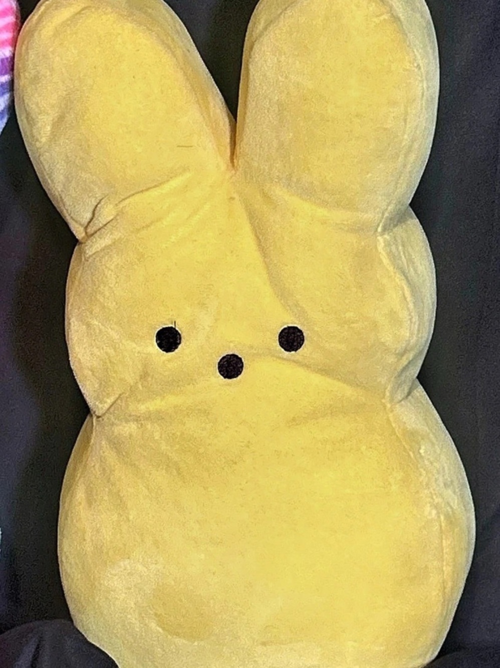 Official Peeps Classic Bright Yellow Bunny Plush Stuffed Animal Large 16IN